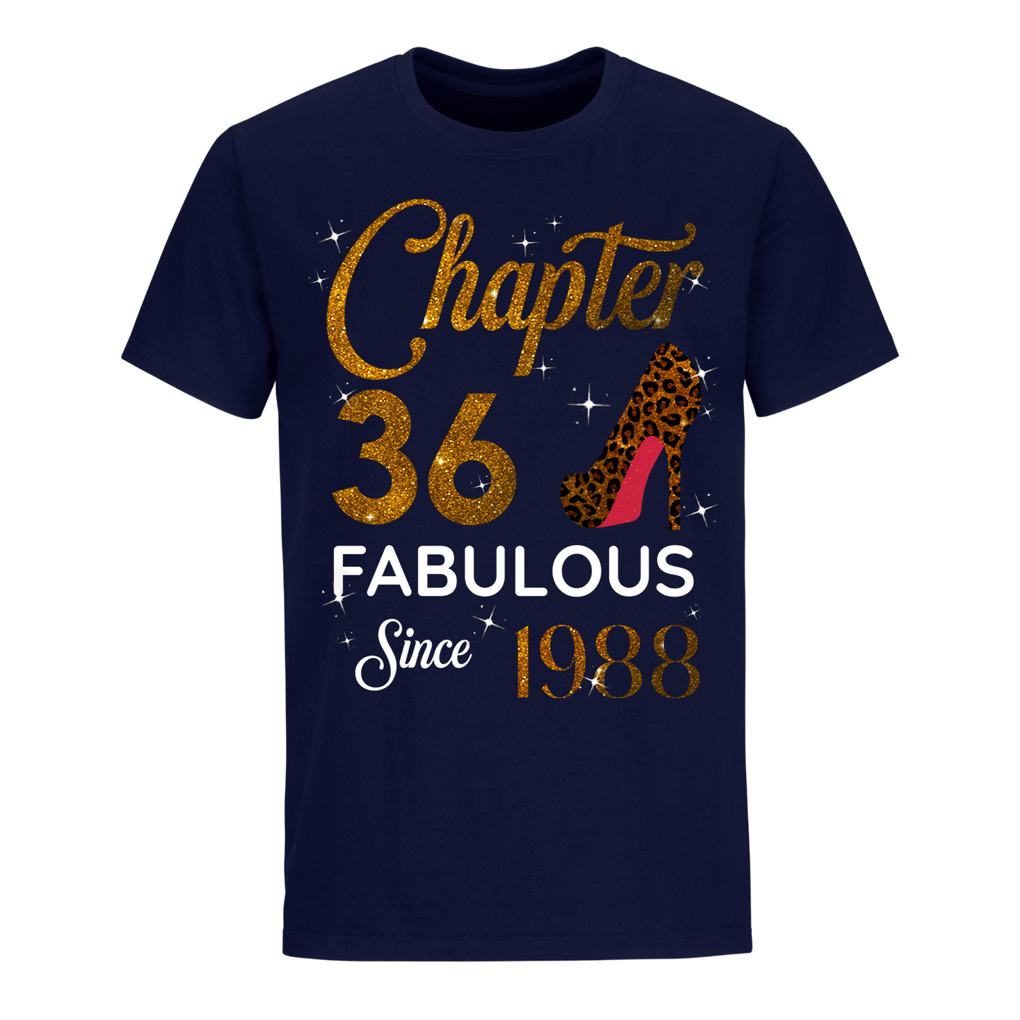 CHAPTER 36TH FABULOUS SINCE 1988 GOLDEN UNISEX SHIRT