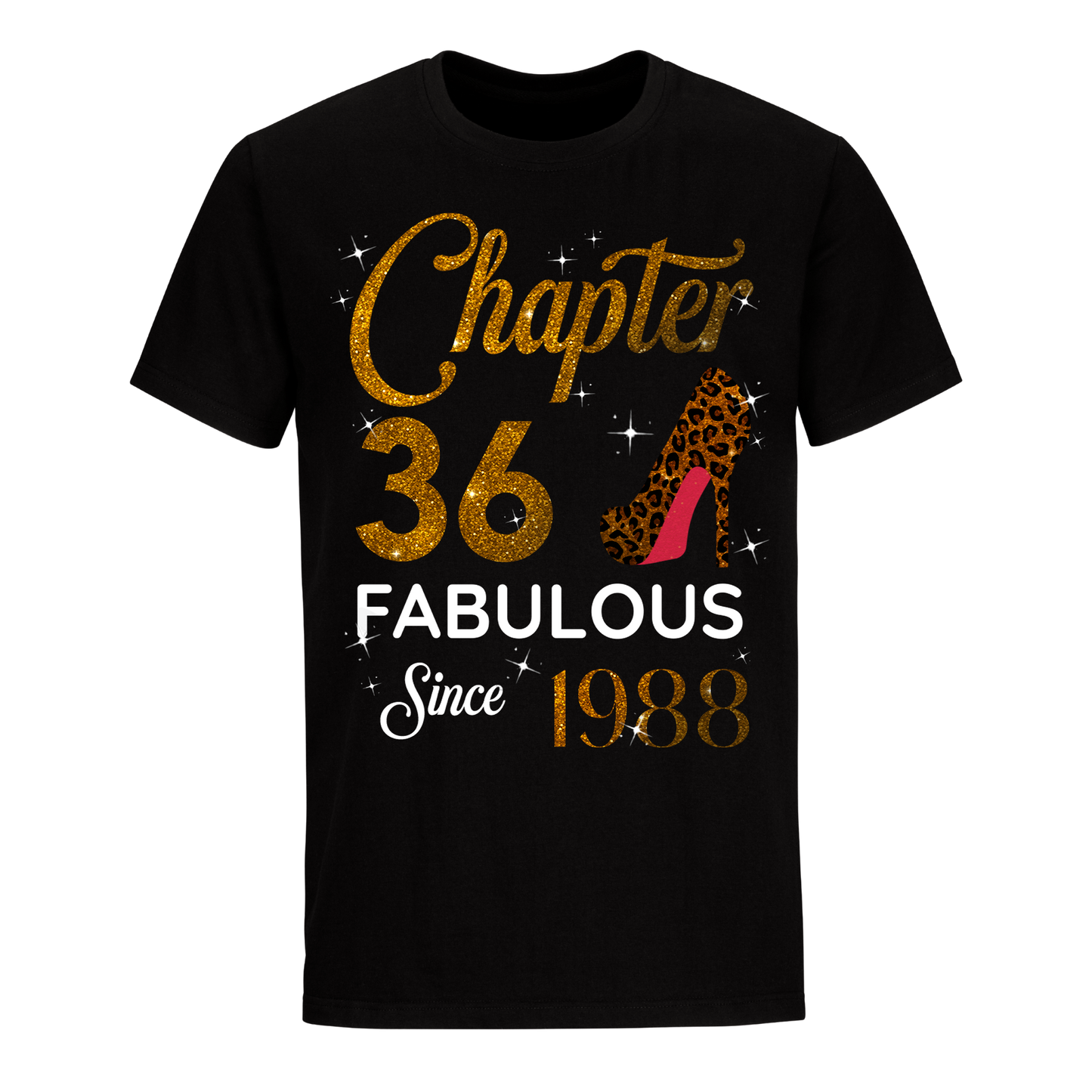 CHAPTER 36TH FABULOUS SINCE 1988 GOLDEN UNISEX SHIRT