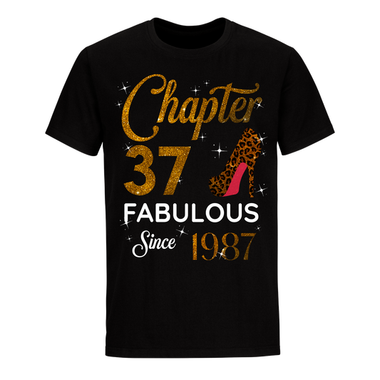 CHAPTER 37TH FABULOUS SINCE 1987 GOLDEN UNISEX SHIRT