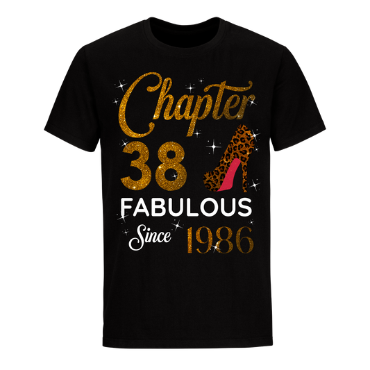 CHAPTER 38TH FABULOUS SINCE 1986 GOLDEN UNISEX SHIRT