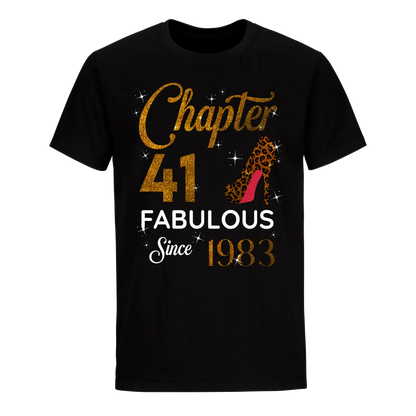 CHAPTER 41 FABULOUS SINCE 1983 UNISEX SHIRT GOLDEN