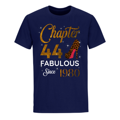 CHAPTER 44 FABULOUS SINCE 1980 UNISEX SHIRT GOLDEN