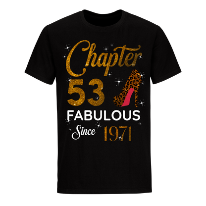 CHAPTER 53RD FABULOUS SINCE 1971 GOLDEN UNISEX SHIRT