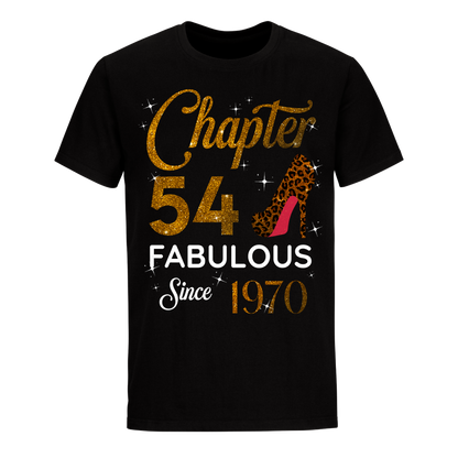 CHAPTER 54TH FABULOUS SINCE 1970 GOLDEN UNISEX SHIRT