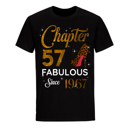 CHAPTER 57TH FABULOUS SINCE 1967 GOLDEN UNISEX SHIRT