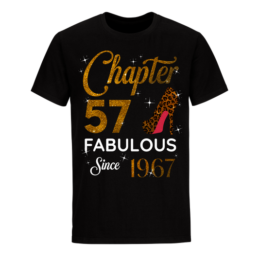 CHAPTER 57TH FABULOUS SINCE 1967 GOLDEN UNISEX SHIRT