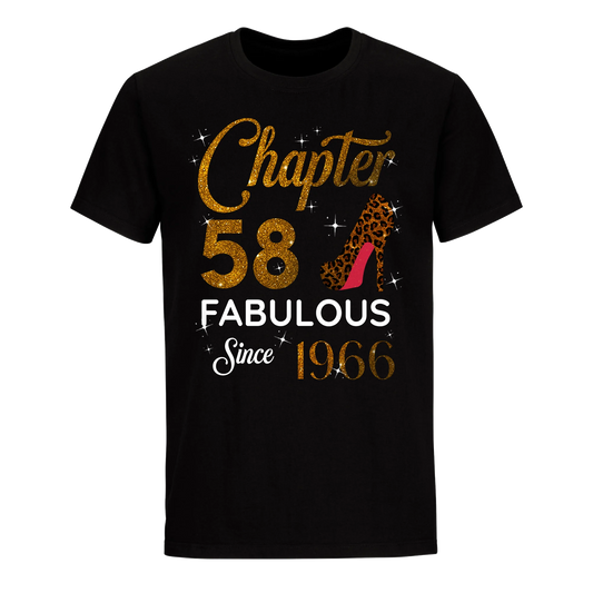 CHAPTER 58 FABULOUS SINCE 1966 UNISEX SHIRT GOLDEN