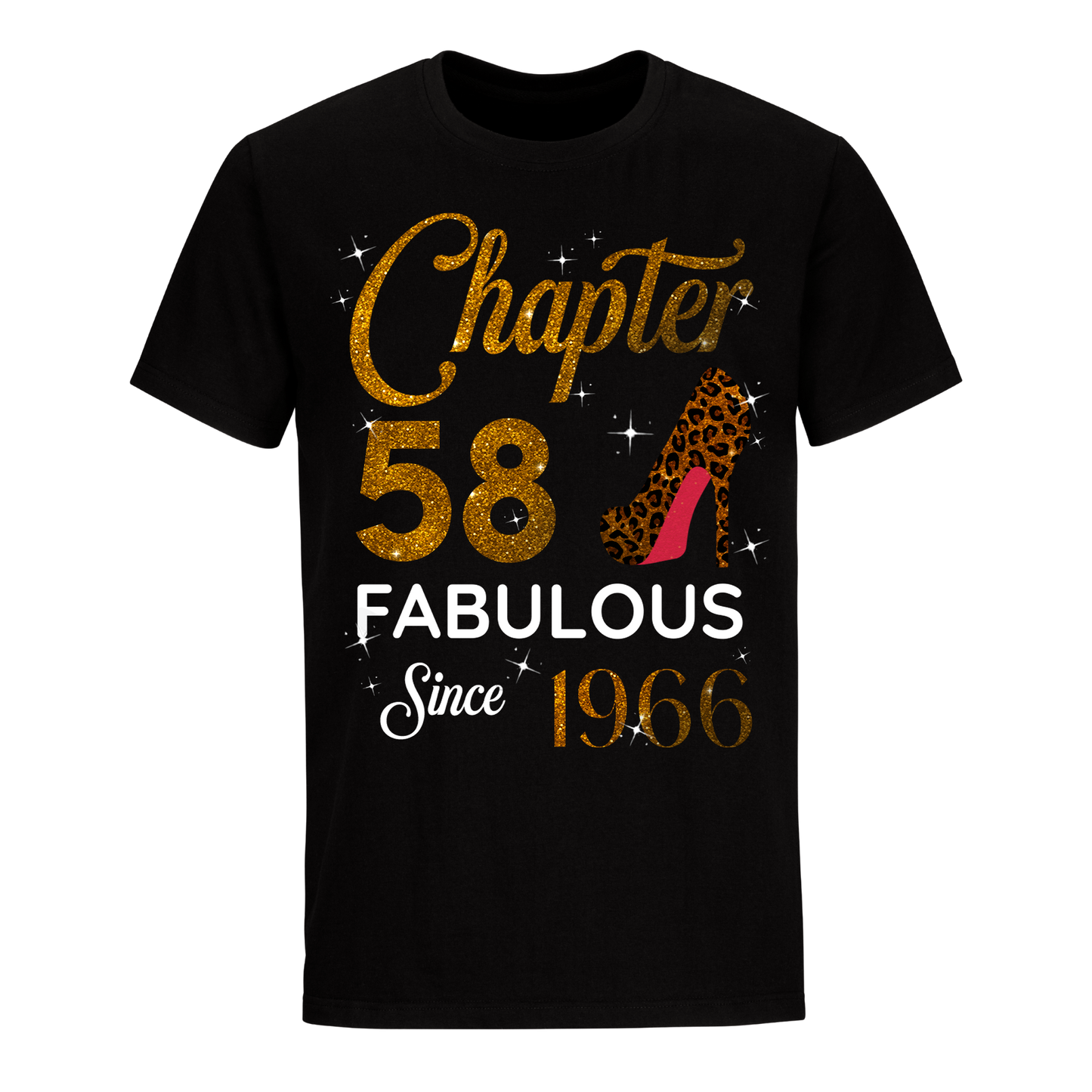 CHAPTER 58TH FABULOUS SINCE 1966 GOLDEN UNISEX SHIRT