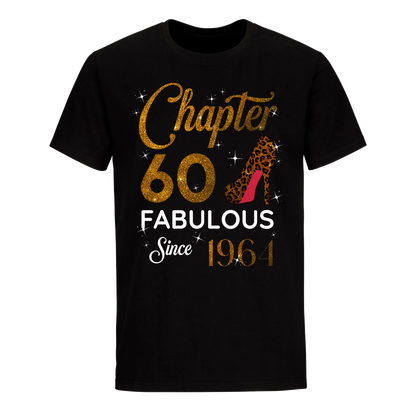 CHAPTER 60 FABULOUS SINCE 1964 UNISEX SHIRT GOLDEN