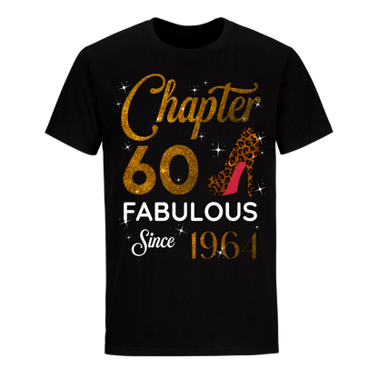 CHAPTER 60TH FABULOUS SINCE 1964 GOLDEN UNISEX SHIRT