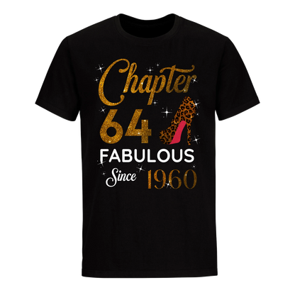 CHAPTER 64 FABULOUS SINCE 1960 UNISEX SHIRT GOLDEN