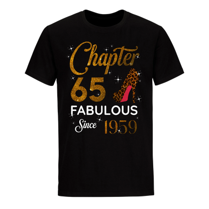 CHAPTER 65 FABULOUS SINCE 1959 UNISEX SHIRT GOLDEN