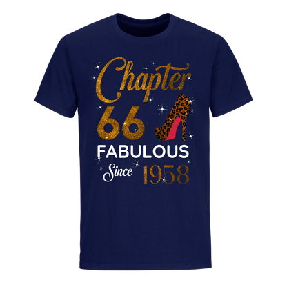 CHAPTER 66 FABULOUS SINCE 1958 UNISEX SHIRT GOLDEN