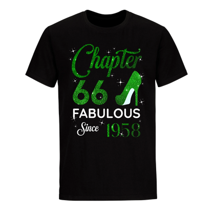 CHAPTER 66 FABULOUS SINCE 1958 UNISEX SHIRT GREEN