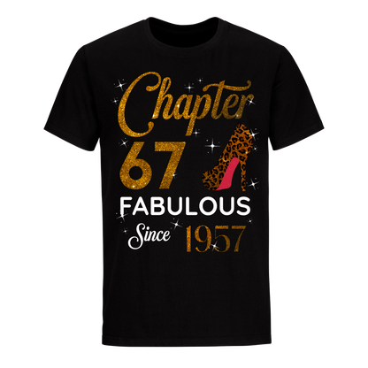 CHAPTER 67TH FABULOUS SINCE 1957 GOLDEN UNISEX SHIRT