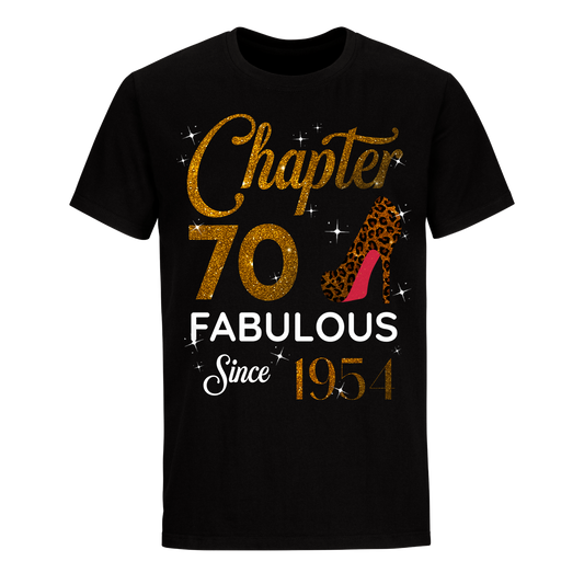 CHAPTER 70TH FABULOUS SINCE 1954 GOLDEN UNISEX SHIRT