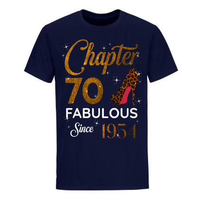 CHAPTER 70TH FABULOUS SINCE 1954 GOLDEN UNISEX SHIRT