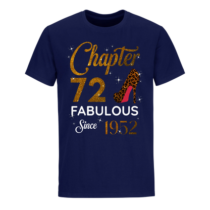 CHAPTER 72 FABULOUS SINCE 1952 UNISEX SHIRT GOLDEN