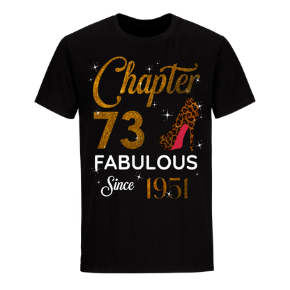 CHAPTER 73RD FABULOUS SINCE 1951 GOLDEN UNISEX SHIRT