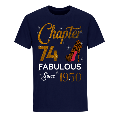 CHAPTER 74TH FABULOUS SINCE 1950 GOLDEN UNISEX SHIRT