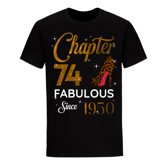 CHAPTER 74TH FABULOUS SINCE 1950 GOLDEN UNISEX SHIRT