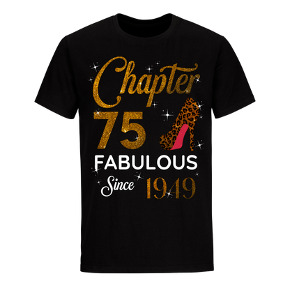 CHAPTER 75TH FABULOUS SINCE 1949 GOLDEN UNISEX SHIRT