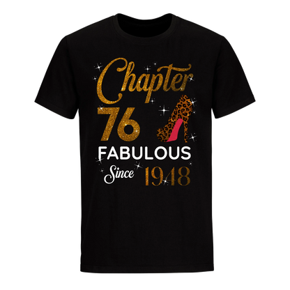 CHAPTER 76 FABULOUS SINCE 1948 UNISEX SHIRT GOLDEN