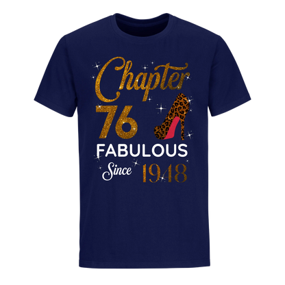 CHAPTER 76 FABULOUS SINCE 1948 UNISEX SHIRT GOLDEN