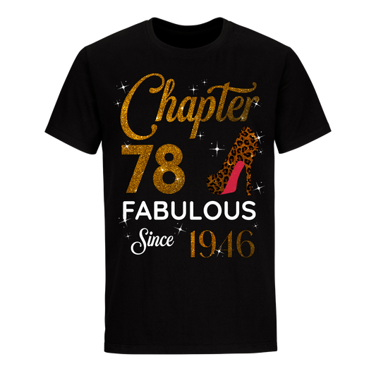 CHAPTER 78TH FABULOUS SINCE 1946 GOLDEN UNISEX SHIRT