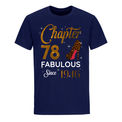 CHAPTER 78 FABULOUS SINCE 1946 UNISEX SHIRT GOLDEN