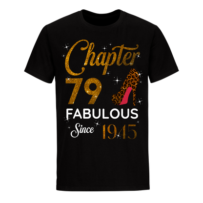 CHAPTER 79TH FABULOUS SINCE 1945 GOLDEN UNISEX SHIRT