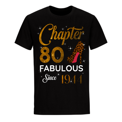 CHAPTER 80TH FABULOUS SINCE 1944 GOLDEN UNISEX SHIRT