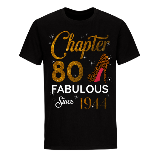 CHAPTER 80TH FABULOUS SINCE 1944 GOLDEN UNISEX SHIRT