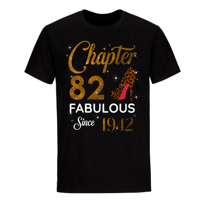 CHAPTER 82 FABULOUS SINCE 1942 UNISEX SHIRT GOLDEN