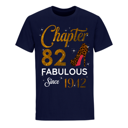 CHAPTER 82ND FABULOUS SINCE 1942 GOLDEN UNISEX SHIRT