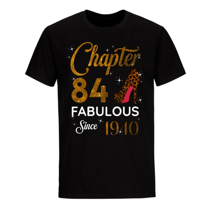 CHAPTER 84 FABULOUS SINCE 1940 UNISEX SHIRT GOLDEN