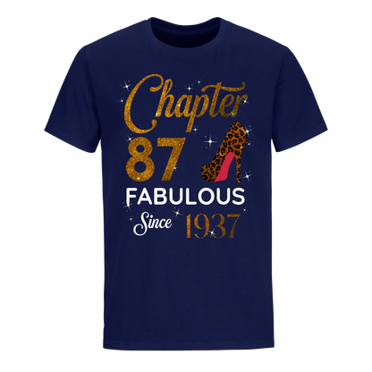 CHAPTER 87 FABULOUS SINCE 1937 UNISEX SHIRT GOLDEN