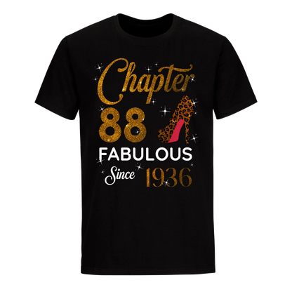 CHAPTER 88 FABULOUS SINCE 1936 UNISEX SHIRT GOLDEN