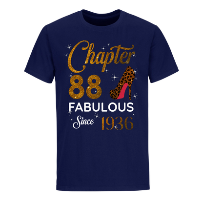 CHAPTER 88 FABULOUS SINCE 1936 UNISEX SHIRT GOLDEN