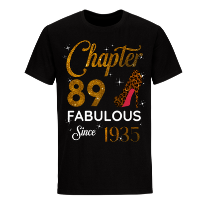 CHAPTER 89TH FABULOUS SINCE 1935 GOLDEN UNISEX SHIRT