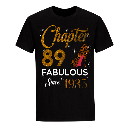 CHAPTER 89TH FABULOUS SINCE 1935 GOLDEN UNISEX SHIRT