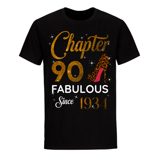 CHAPTER 90TH FABULOUS SINCE 1934 GOLDEN UNISEX SHIRT