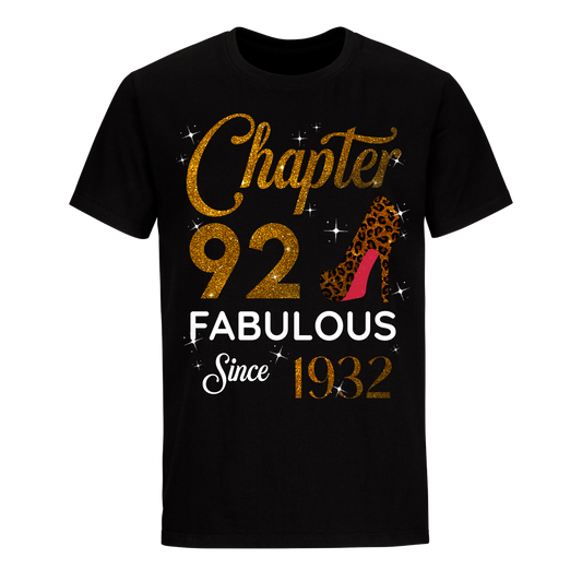 CHAPTER 92ND FABULOUS SINCE 1932 GOLDEN UNISEX SHIRT