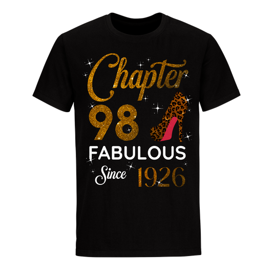 CHAPTER 98TH FABULOUS SINCE 1926 GOLDEN UNISEX SHIRT