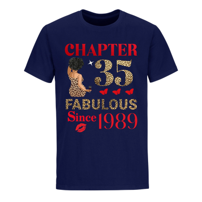 CHAPTER 35TH FAB SINCE 1989 UNISEX SHIRT