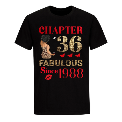 CHAPTER 36TH FAB SINCE 1988 UNISEX SHIRT