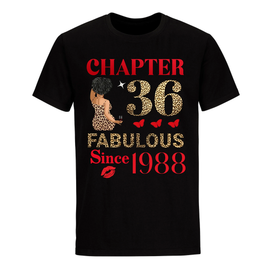 CHAPTER 36TH FAB SINCE 1988 UNISEX SHIRT