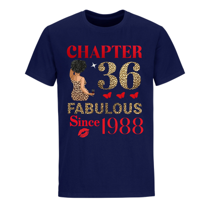 CHAPTER 36TH FAB SINCE 1988 UNISEX SHIRT