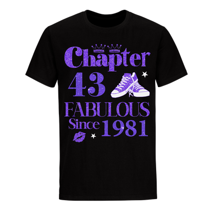 CHAPTER 43RD 1981 FABULOUS UNISEX SHIRT
