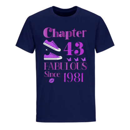 CHAPTER 43RD 1981 UNISEX SHIRT